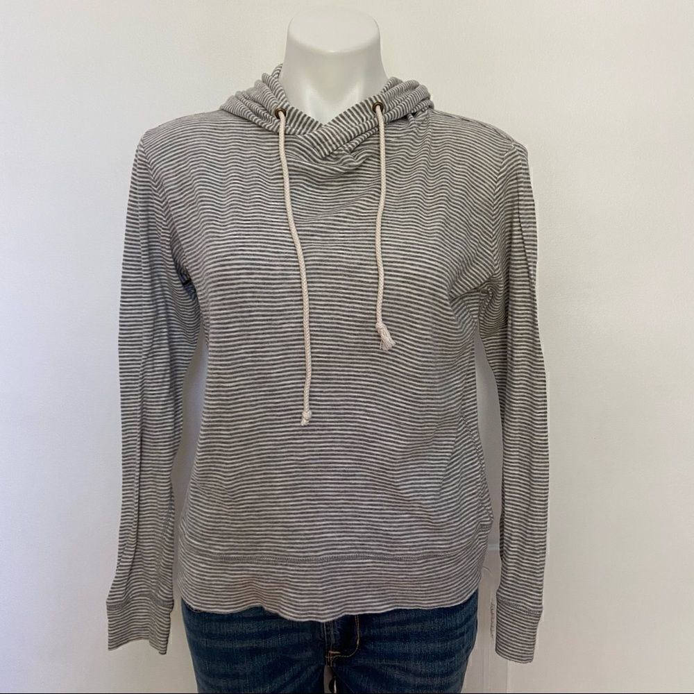COPY - J Crew Cotton Stripped Hoodie - Picture 5 of 6